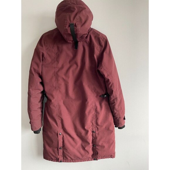 Canada Goose KENSINGTON Down Parka NO FUR 2506L Sz M Jacket Plum - Picture 3 of 16